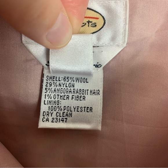 Vintage Talbots A-Line Wool Blend Pink Maroon Tweed Skirt Size 10 - Picture 8 of 9